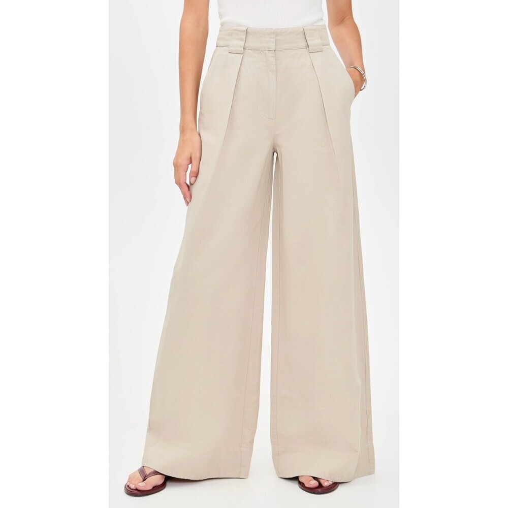 Apiece Apart NWT Eli Wide Leg Pants in Feather Gray Size 0